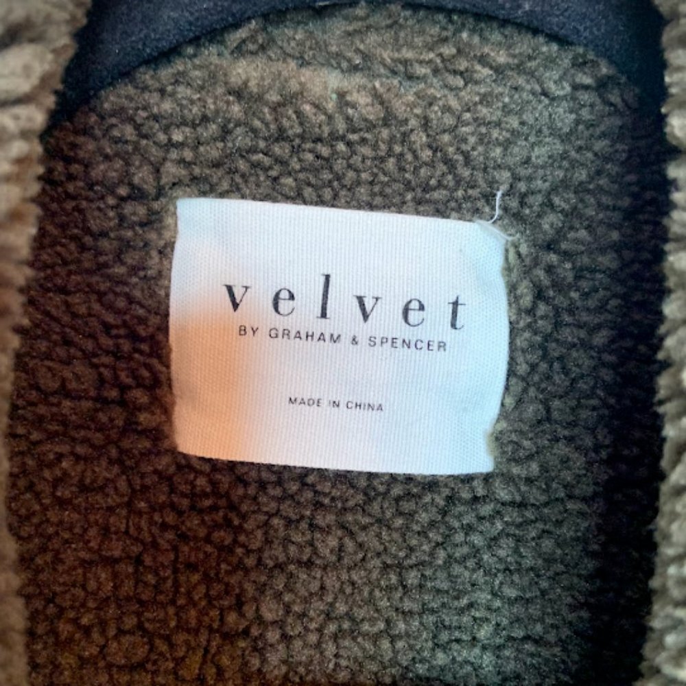 Velvet by Graham & Spencer Brown Faux Fur & Suede Vest Women's Size Small - Picture 4 of 6